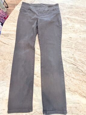 Lee Sculpting Slim Fit Slim Leg Gray Jeans Women’s 32 Mid Rise Stretch Denim